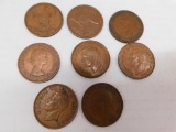 (8) FOREIGN PENNYS