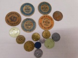 STATE SALES TAX, GAMING TOKENS, WOODEN NICKELS