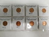 (8) BRILLIANT UNCIRCULATED OLD LINCOLN PENNIES