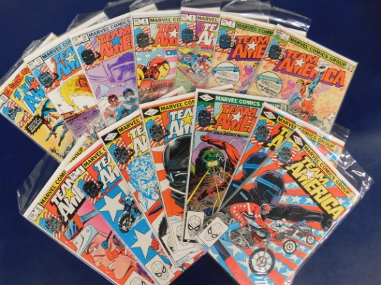 (14)  TEAM AMERICA COMIC BOOKS - MARVEL COMIC