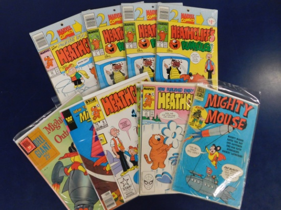 (14) MIGHTY MOUSE & HEATHCLIFF COMIC BOOKS - ASSORTED PUBLISHERS