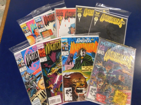 (9) THE PUNISHER NIGHTSTALKERS COMIC BOOKS - MARVEL COMIC