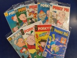 (9) PORKY PIG COMIC BOOKS - ASSORTED PUBLISHERS