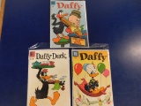 (3) DAFFY DUCK COMIC BOOKS - DELL COMICS