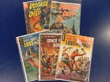 (5) LOST IN SPACE & VOYAGE TO THE DEEP COMIC BOOKS - DELL & GOLD KEY