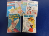 (6) DENNIS THE MENACE COMIC BOOKS - FAWCETT COMICS