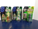 (3) 1999 STAR WARS TALKING ACTION FIGURES - HASBRO - NOS