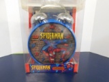 2005 SPIDERMAN JUMBO DOUBLE BELL ALARM CLOCK - NOS