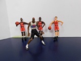 (3) BENDABLE (1) HARD PLASTIC  BASKETBALL PLAYERS