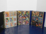 (3) 3 RING BINDER OF SUPER HERO TRADING CARDS