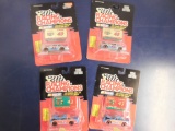 (4) RACING CHAMPIONS 1/64 SCALE STOCK CARS W/ DIE CAST EMBLEM