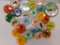SEVERAL OLD THRESHERS PIN BACK BUTTONS