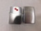 (2) ZIPPO CIGARETTE LIGHTERS