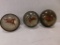 (3) HORSE BRIDLE BUTTONS