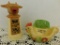 WHIRLEY MOO-COW CREAMER & CHICKEN SCOURING PAD HOLDER