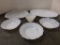 AMERICAN SWEETHEART MONAX - MILK GLASS PLATER, SERVING PLATE, BOWLS & SHERBERT