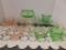 MISC. GREEN & PINK DEPRESSION GLASS ITEMS
