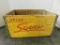 WOODEN SQUIRT SODA CRATE