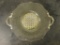 YELLOW DEPRESSION GLASS HANDLED PLATE