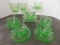 FEDERAL GLASS GREEN DEPRESSION GLASS 