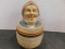 SAILOR IN A KEG CERAMIC TRINKET BOX/ CANDY JAR