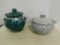 MONMOUTH POTTERY BEAN POT & CERAMIC BEAN POT COOKIE JAR