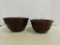 (2) MARCREST NESTING STONEWARE BOWLS