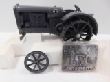 DIE CAST TWIN CITY  TRACTOR & MATCHING BELT BUCKLE
