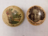 SHIRLEY TEMPLE & BLACK AMERICANA POCKET MIRRORS