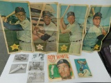 MISC. VINTAGE BASEBALL POSTERS & AUTOGRAPHED PICTURES