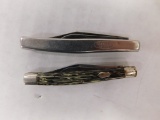 (2) DOUBLE BLADE FOLDING KNIVES