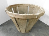 VINTAGE WOODEN APPLE/ GARDEN BASKET