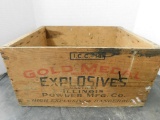 GOLD MEDAL EXPLOSIVES WOODEN CRATE