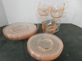 PINK DEPRESSION GLASS 8