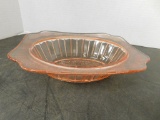 JEANNETTE GLASS PINK DEPRESSION GLASS BOWL 