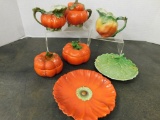 ROYAL BAYREUTH TOMATO & APPLE CONDIMENT DISHES