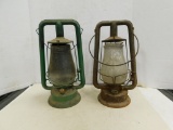 (2) VINTAGE BARN LANTERNS