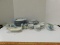 MISC LOT OF VINTAGE CHINA PLATES/CUPS/SAUCERS/SHAKERS