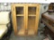 VINTAGE BUILT IN WAINSCOTT CABINET W/ GLASS DOORS