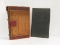 2 VINTAGE HARD BACK LEDGER BOOKS