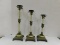 3 CANDLE STICKS