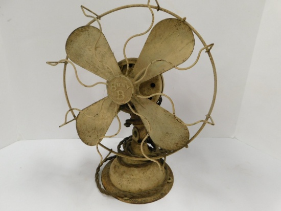 VINTAGE BUSY B METAL FAN