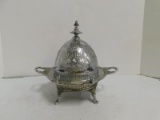 VINTAGE FANCY LIDDED BUTTER DISH