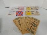 VINTAGE CONFEDERATE PLAY MONEY