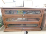 VINTAGE WOOD 3 DRAWER DOCTORS CABINET