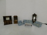 VINTAGE AND NEW MISC DOLL HOUSE MINIATURES AND FURNITURE