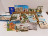 MISC LOT OF VINTAGE POSTCARDS AND PICTURES