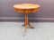 SMALL OAK ROUND VINTAGE SIDE TABLE