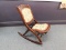 ANTIQUE FOLDING ROCKING CHAIR