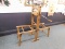 ANTIQUE DOUBLE TUB WRINGER STAND W/ COG WHEEL WRINGER